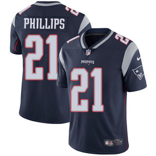 Nike New England Patriots #21 Adrian Phillips Navy Blue Vapor Untouchable Authentic Stitched NFL Jersey