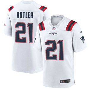 Nike New England Patriots #21 Malcolm Butler White Vapor Untouchable Authentic Stitched NFL Jersey