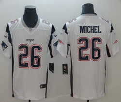 Nike New England Patriots #26 Sony Michel White Vapor Untouchable Authentic Stitched NFL Jersey