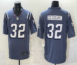 Nike New England Patriots #32 TreVeyon Henderson Rivalries Authentic Stitched NFL Jersey