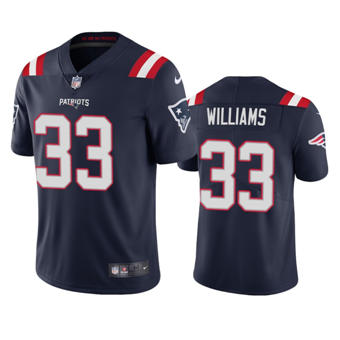 Nike New England Patriots #33 Joejuan Williams Navy Blue Vapor Untouchable Authentic Stitched NFL Jersey