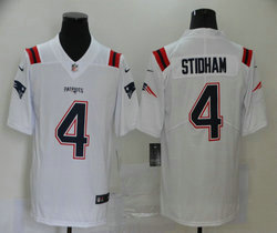Nike New England Patriots #4 Jarrett Stidham 2020 White Vapor Untouchable Authentic Stitched NFL Jersey