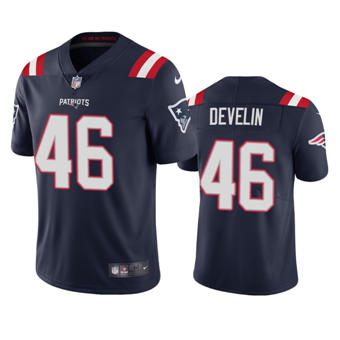 Nike New England Patriots #46 James Develin Navy Blue Vapor Untouchable Authentic Stitched NFL Jersey
