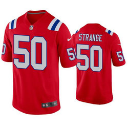 Nike New England Patriots #50 Cole Strange Red Vapor Untouchable Authentic Stitched NFL Jersey