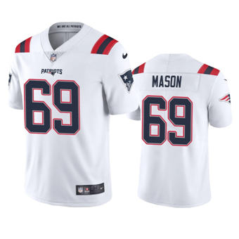Nike New England Patriots #69 Shaq Mason White Vapor Untouchable Authentic Stitched NFL Jersey