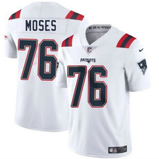 Nike New England Patriots #76 Morgan Moses White Vapor Untouchable Authentic Stitched NFL Jersey