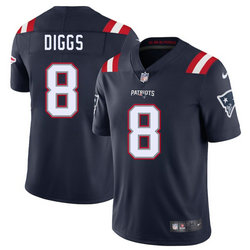 Nike New England Patriots #8 Stefon Diggs Navy Vapor Untouchable Authentic Stitched NFL Jersey