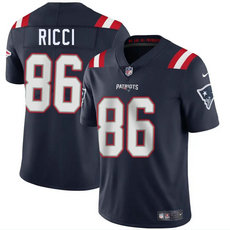 Nike New England Patriots #86 Giovanni Ricci Navy Vapor Untouchable Authentic Stitched NFL Jersey