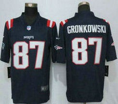Nike New England Patriots #87 Rob Gronkowski Navy Color Rush Limited Authentic Stitched NFL Jersey