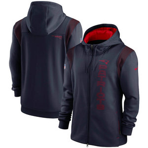 Nike New England Patriots Navy 2021 zipper Hoodie
