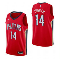 Nike New Orleans Pelicans #14 Brandon Ingram Red Game Authentic Stitched NBA Jersey