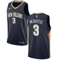 Nike New Orleans Pelicans #3 Nikola Mirotic Blue Game Authentic Stitched NBA Jersey