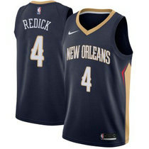 Nike New Orleans Pelicans #4 JJ Redick Blue Game Authentic Stitched NBA Jersey
