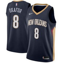 Nike New Orleans Pelicans #8 Jahlil Okafor Blue Game Authentic Stitched NBA Jersey