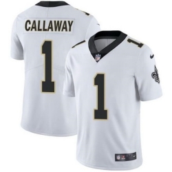 Nike New Orleans Saints #1 Marquez Callaway White Vapor Untouchable Authentic Stitched NFL Jersey