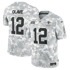 Nike New Orleans Saints #12 Chris Olave 2024 Salute to Service Authentic Stitched NFL Jersey