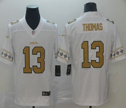 Nike New Orleans Saints #13 Michael Thomas Team Logos Fashion Vapor Untouchable Authentic Stitched NFL jersey
