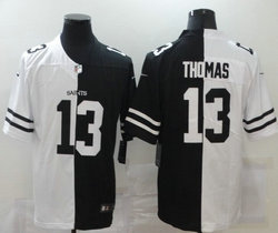 Nike New Orleans Saints #13 Michael Thomas White and Black Authentic stitched NFL jersey