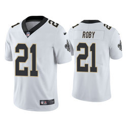 Nike New Orleans Saints #21 Bradley Roby White Vapor Untouchable Limited Authentic Stitched NFL Jersey
