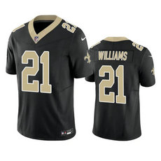 Nike New Orleans Saints #21 Jamaal Williams Black 2023 F.U.S.E. Football Stitched Jersey