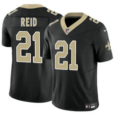 Nike New Orleans Saints #21 Justin Reid Black Vapor Untouchable Authentic Stitched NFL Jersey