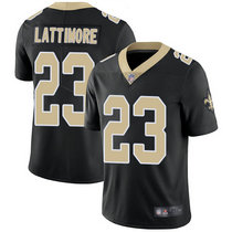 Nike New Orleans Saints #23 Marshon Lattimore Black Vapor Untouchable Limited Authentic Stitched NFL Jersey