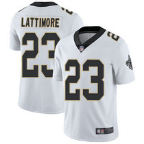 Nike New Orleans Saints #23 Marshon Lattimore White Vapor Untouchable Limited Authentic Stitched NFL Jersey