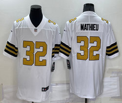 Nike New Orleans Saints #32 Tyrann Mathieu White Rush Authentic Stitched NFL Jersey