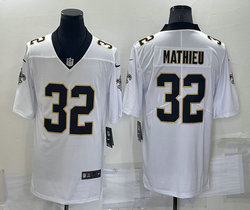 Nike New Orleans Saints #32 Tyrann Mathieu White Vapor Untouchable Authentic stitched NFL jersey