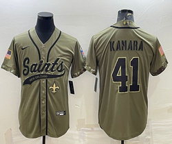 Nike New Orleans Saints #41 Alvin Kamara 2022 Salute To Service Joint baseball jersey