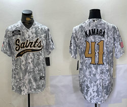 Nike New Orleans Saints #41 Alvin Kamara 2024 Salute to Service Joint baseball Jersey