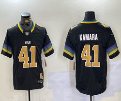 Nike New Orleans Saints #41 Alvin Kamara Black Fashion NFL jersey