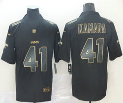Nike New Orleans Saints #41 Alvin Kamara Black Gold Vapor Untouchable Authentic Stitched NFL jersey