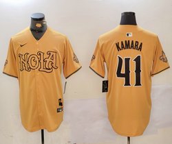 Nike New Orleans Saints #41 Alvin Kamara Gold 2(II) Joint Authentic Stitched baseball jerseys