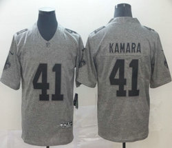 Nike New Orleans Saints #41 Alvin Kamara Gray Gridiron Vapor Untouchable Authentic Stitched NFL Jersey