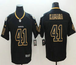 Nike New Orleans Saints #41 Alvin Kamara Lights Out Black Vapor Untouchable Authentic Stitched NFL jersey