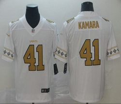 Nike New Orleans Saints #41 Alvin Kamara Team Logos Fashion Vapor Untouchable Authentic Stitched NFL jersey