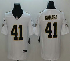 Nike New Orleans Saints #41 Alvin Kamara White Vapor Untouchable Limited Authentic Stitched NFL Jersey