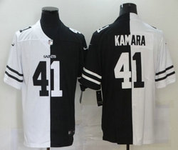 Nike New Orleans Saints #41 Alvin Kamara White and Black Authentic Stitched NFL Jersey