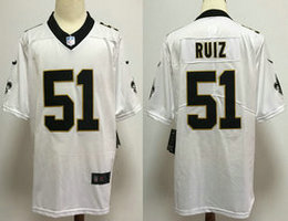 Nike New Orleans Saints #51 Cesar Ruiz White Vapor Untouchable Authentic Stitched NFL Jersey