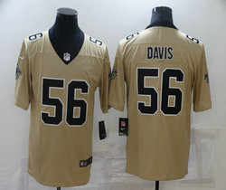 Nike New Orleans Saints #56 DeMario Davis Inverted Legend Vapor Untouchable Authentic Stitched NFL jersey