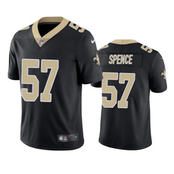 Nike New Orleans Saints #57 Noah Spence Black Vapor Untouchable Authentic Stitched NFL Jersey