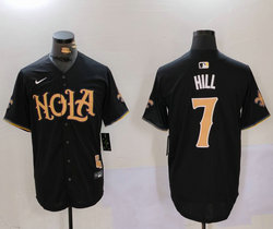 Nike New Orleans Saints #7 Taysom Hill Black 2(II) Joint Authentic Stitched baseball jerseys