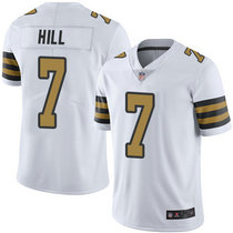 Nike New Orleans Saints #7 Taysom Hill White Rush Limited Authentic Stitched NFL Jersey