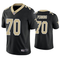 Nike New Orleans Saints #70 Trevor Penning Black Vapor Untouchable Limited Authentic Stitched NFL Jersey