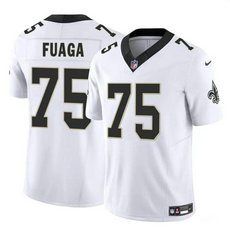 Nike New Orleans Saints #75 Taliese Fuaga 2024 Draft White 2023 F.U.S.E. Football Stitched Jersey