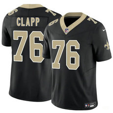 Nike New Orleans Saints #76 Will Clapp Black Vapor Untouchable Authentic Stitched NFL Jersey