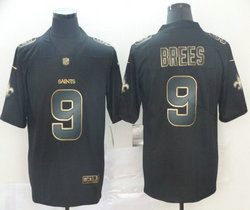 Nike New Orleans Saints #9 Drew Brees Black Gold Vapor Untouchable Authentic Stitched NFL jersey