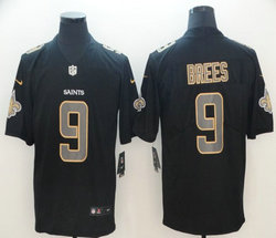 Nike New Orleans Saints #9 Drew Brees Black Impact Limited Vapor Untouchable Authentic Stitched NFL jersey