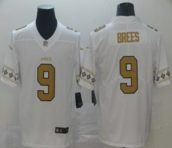 Nike New Orleans Saints #9 Drew Brees Team Logos Fashion Vapor Untouchable Authentic Stitched NFL jersey